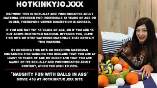 Naughty fun with balls in ass Hotkinkyjo