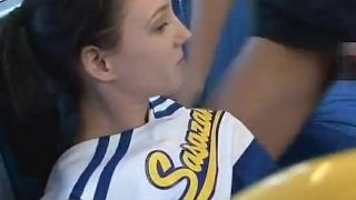 cheerleader groped en fucked on the bus