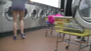 Helena Price – College Campus Laundry Flashing While Washing My Clothing!