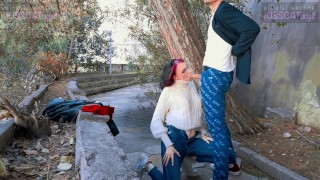 Kiss Cat love Breakfast with Sausage – Public Agent Pickup Russian Student for Outdoor Sex 4k